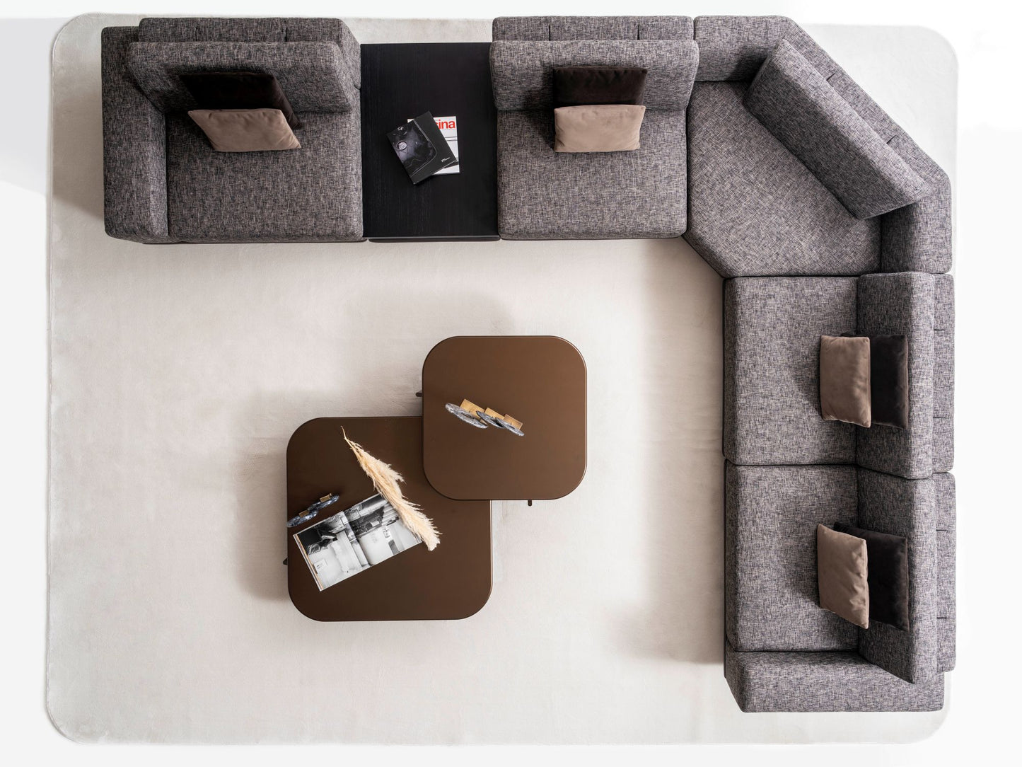 Exence Grande Corner Sofa Collection – Contemporary Modular Luxury Seating