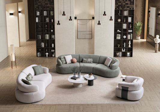 Mellow Designer Sofa Set – Modern Organic Living Room Furniture