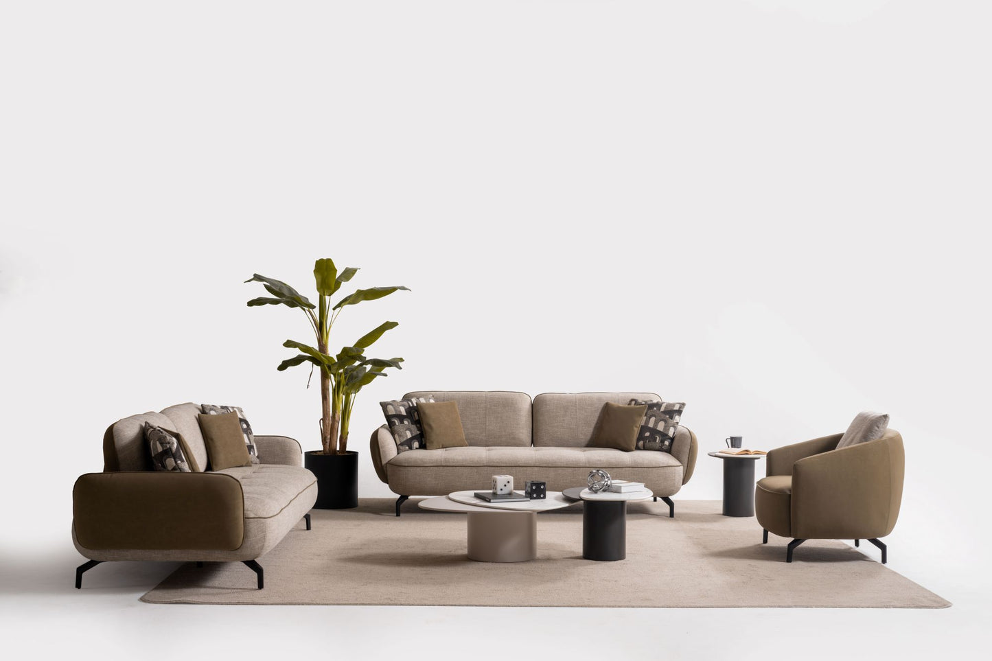 Zen Modern Luxury Sofa Set – Minimalist Living Room Furniture Collection