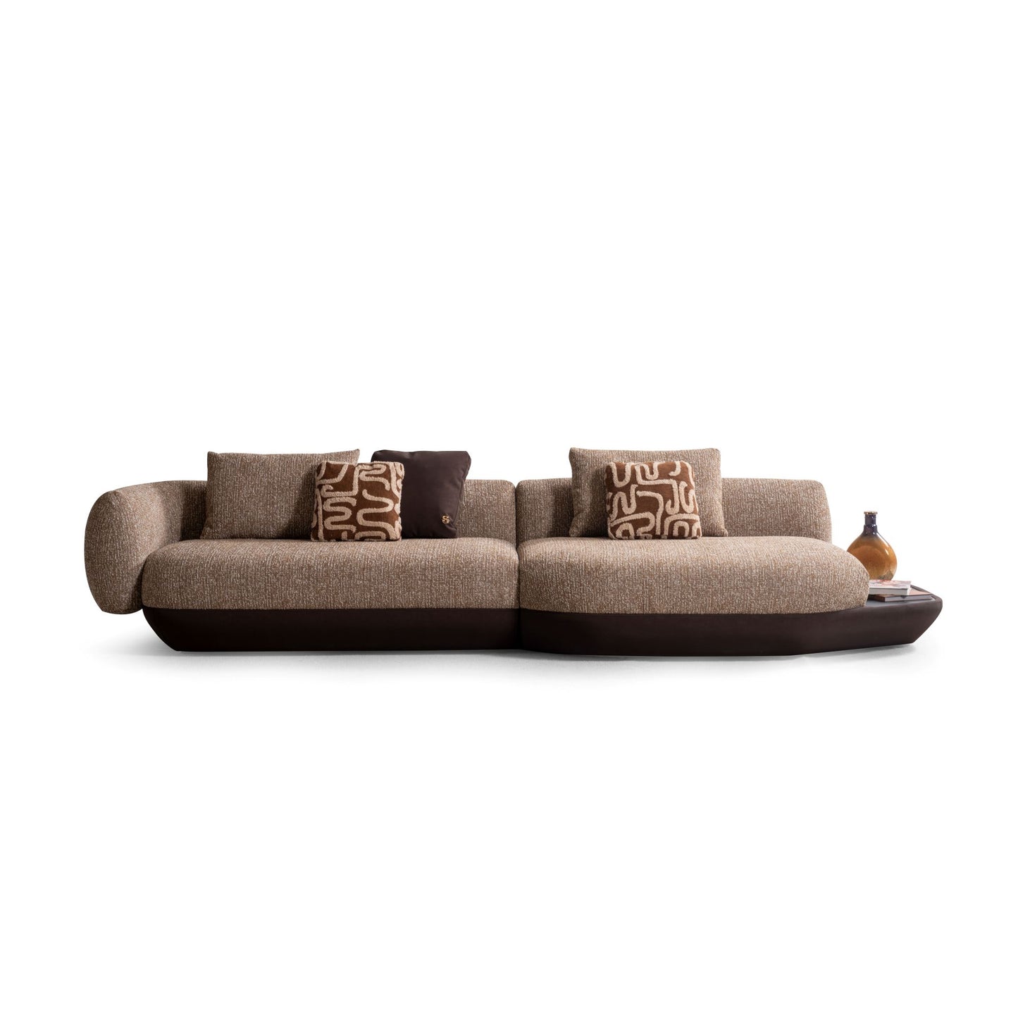 Elanor Luxury Curved Sofa Collection – Modern Designer Fabric Sofa Set