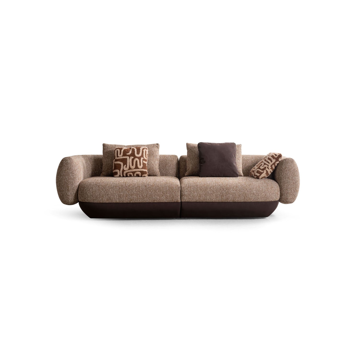 Elanor Luxury Curved Sofa Collection – Modern Designer Fabric Sofa Set