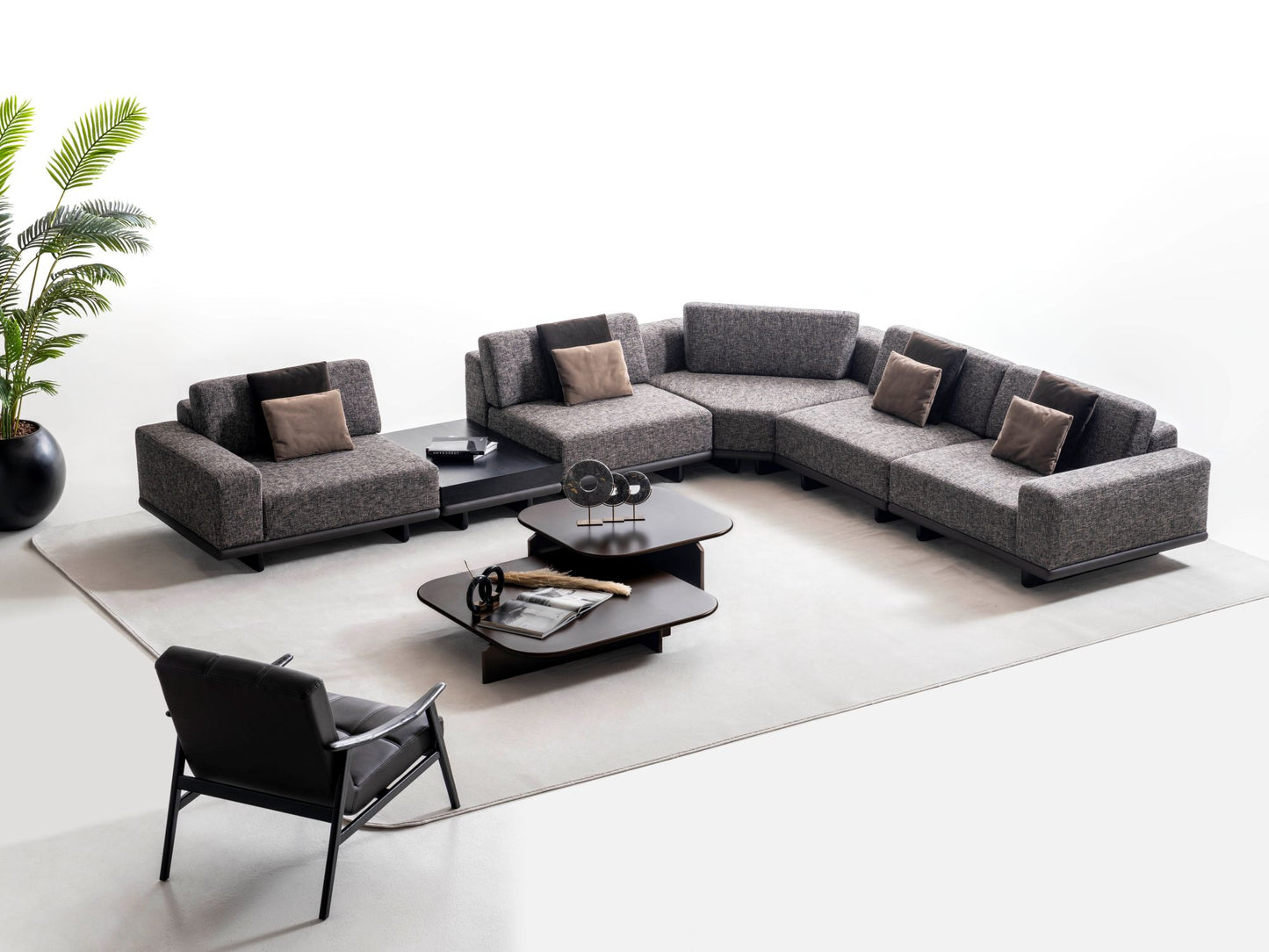 Exence Grande Corner Sofa Collection – Contemporary Modular Luxury Seating
