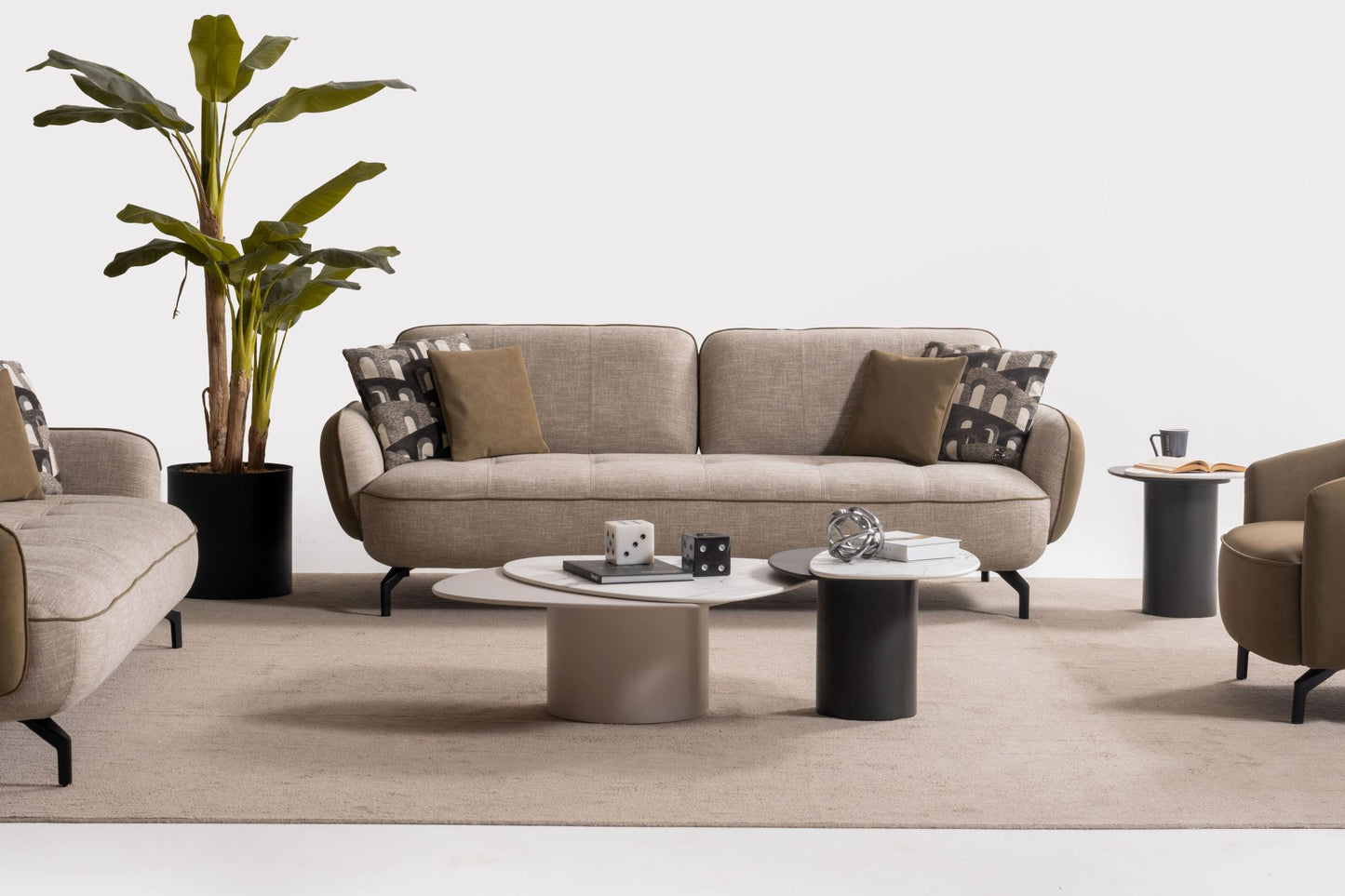 Zen Modern Luxury Sofa Set – Minimalist Living Room Furniture Collection