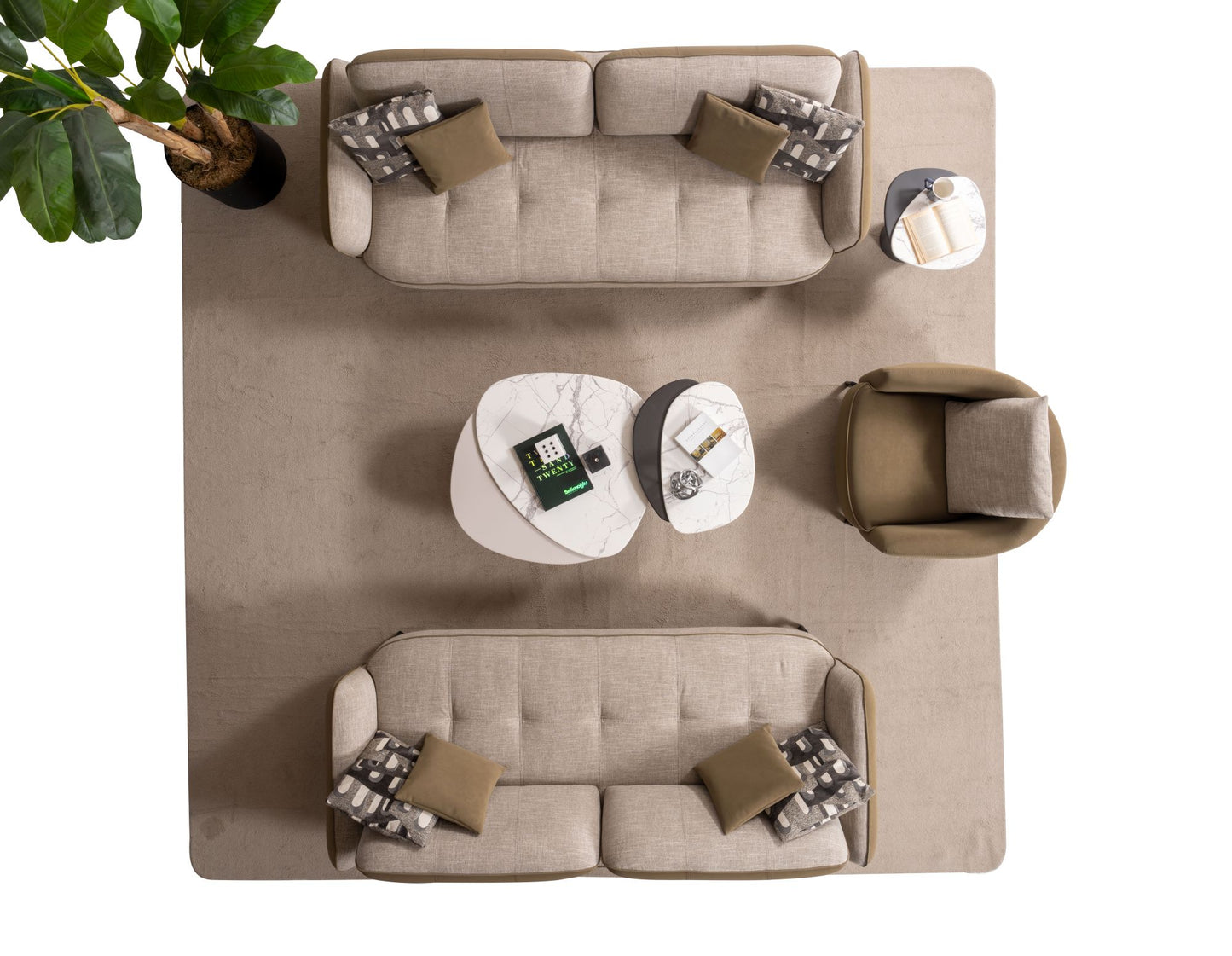 Zen Modern Luxury Sofa Set – Minimalist Living Room Furniture Collection