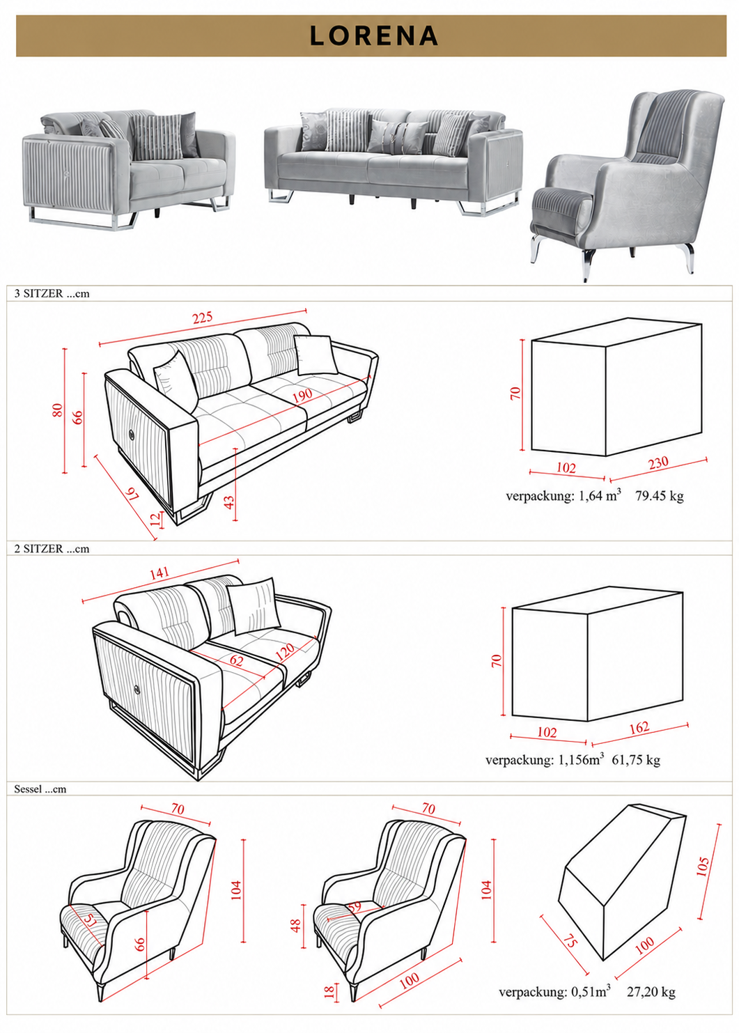 Lorena Signature Comfort Collection