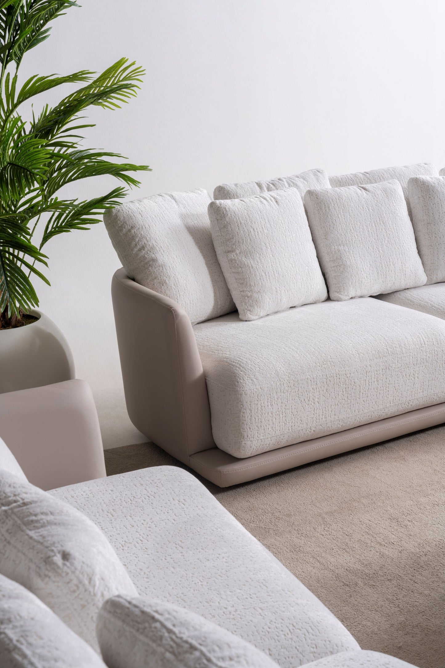Tiffany Cloud Luxe Sofa Collection – Contemporary Bouclé Living Room Set