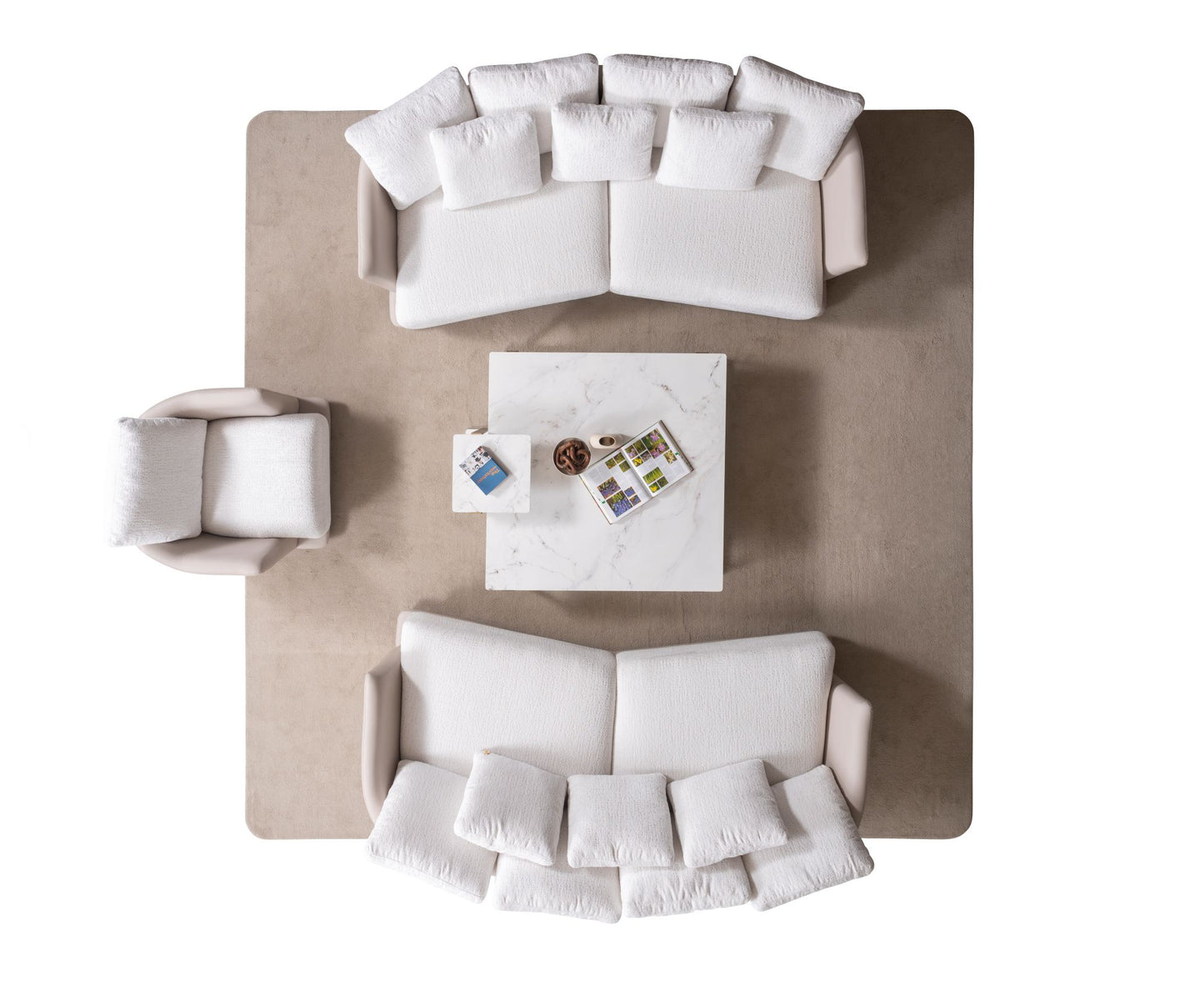 Tiffany Cloud Luxe Sofa Collection – Contemporary Bouclé Living Room Set