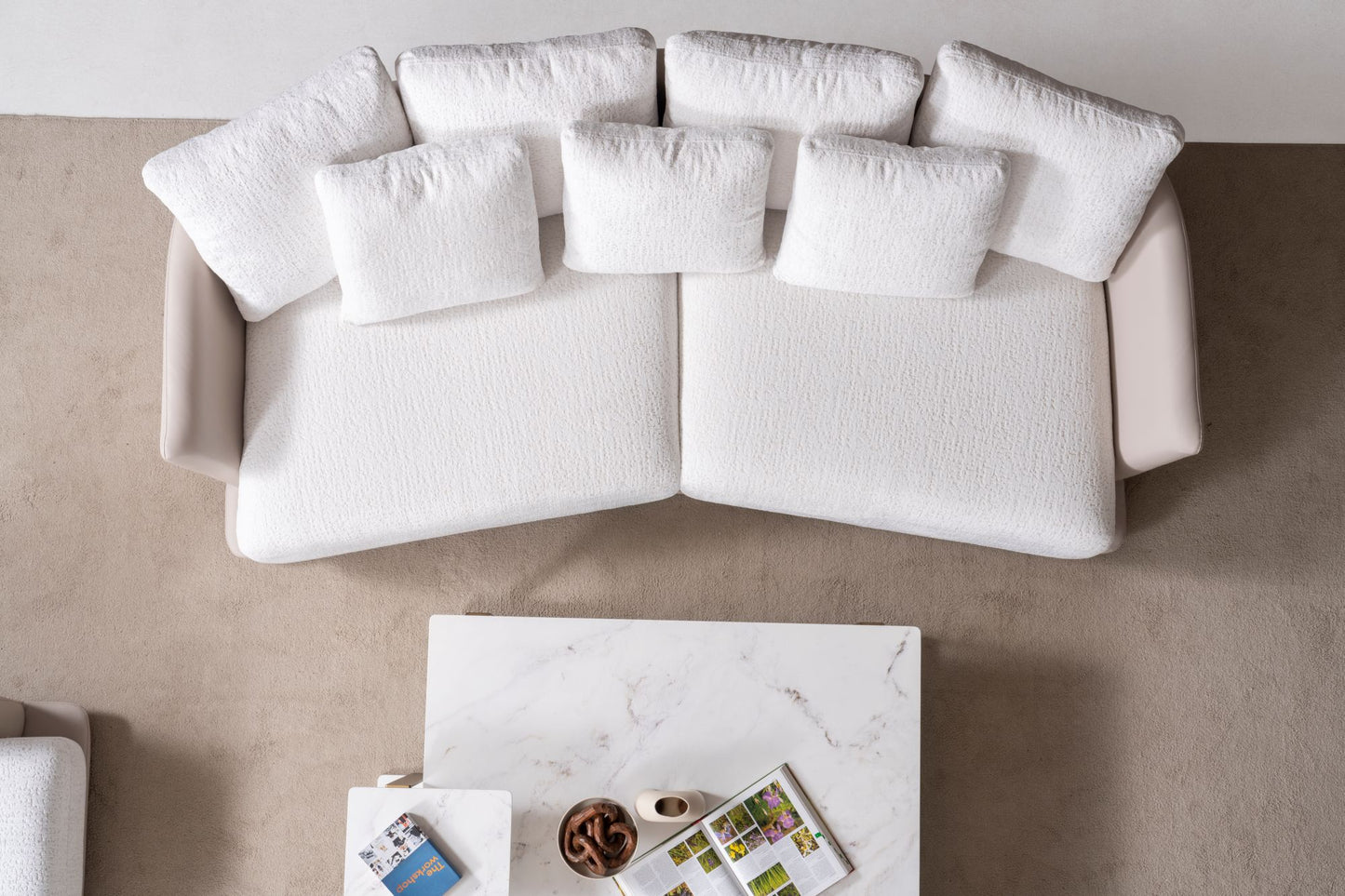 Tiffany Cloud Luxe Sofa Collection – Contemporary Bouclé Living Room Set