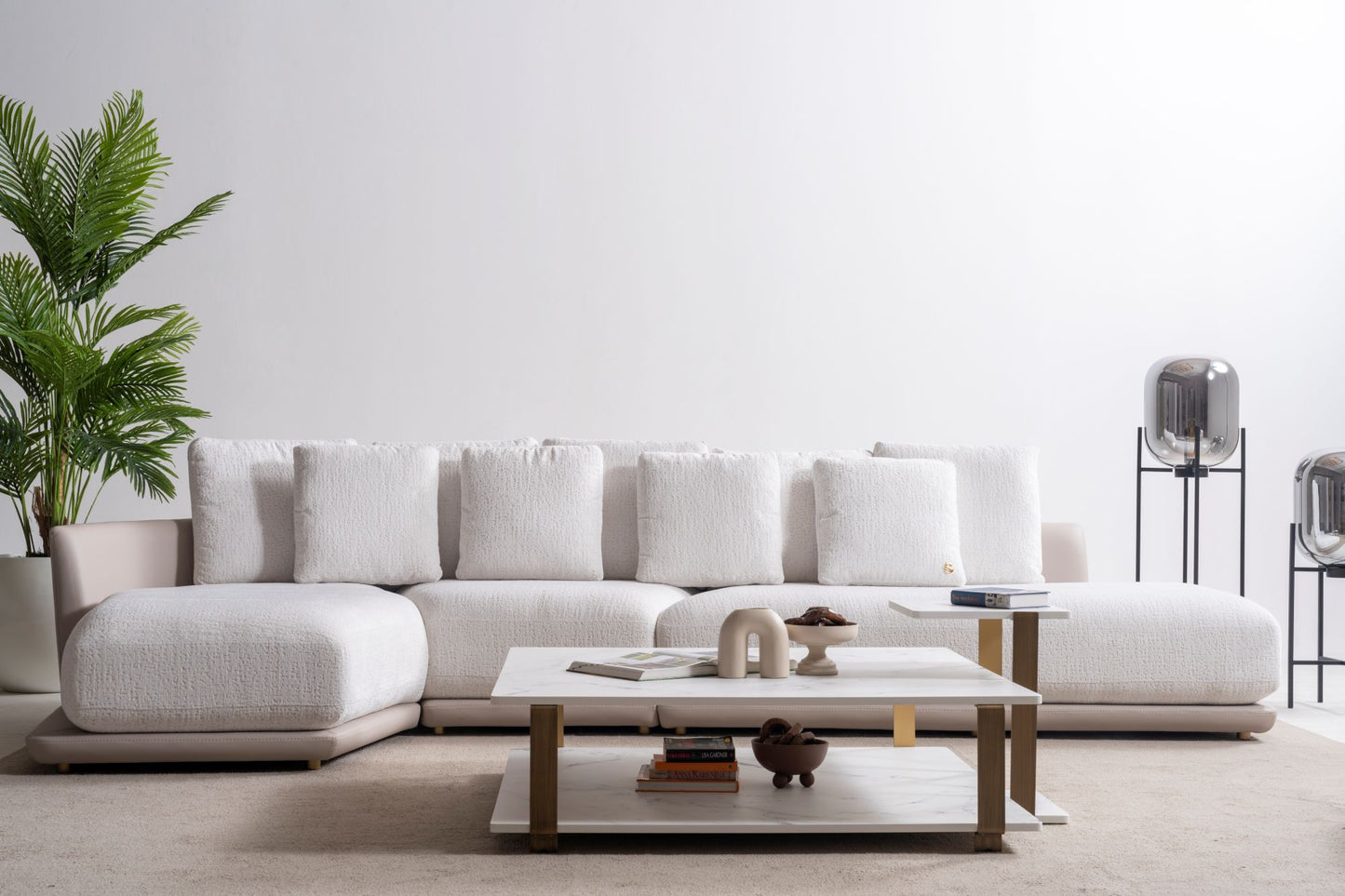 Tiffany Cloud Luxe Sofa Collection – Contemporary Bouclé Living Room Set