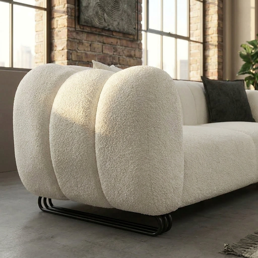 Puffy Cloud Comfort Sofa Set – Luxury Modern Curved Sofa Suite | Minimalist Turkish Design