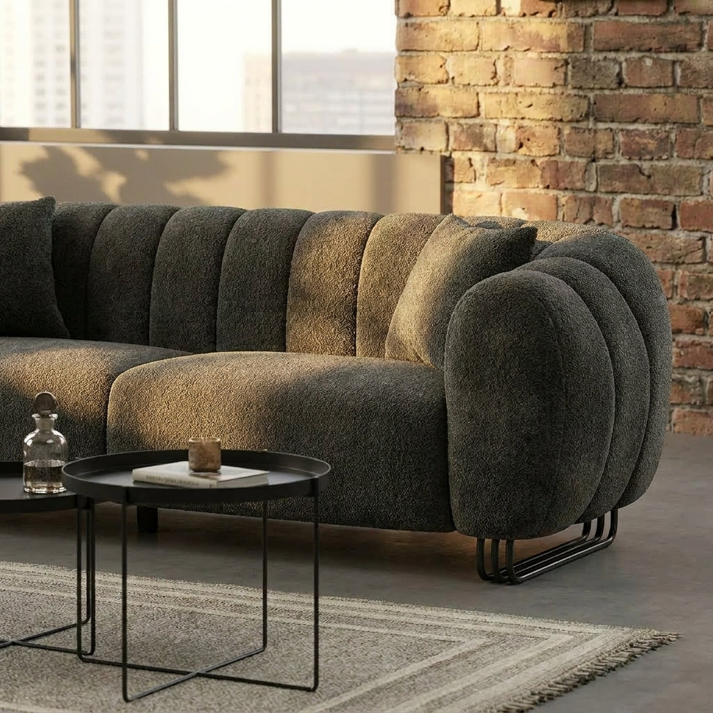 Puffy Cloud Comfort Sofa Set – Luxury Modern Curved Sofa Suite | Minimalist Turkish Design