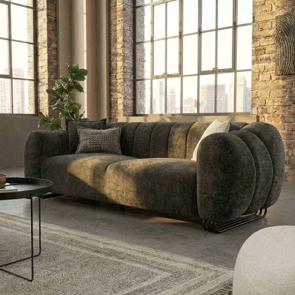 Puffy Cloud Comfort Sofa Set – Luxury Modern Curved Sofa Suite | Minimalist Turkish Design