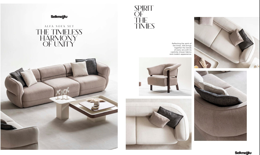 Alfa Signature Curved Sofa Set