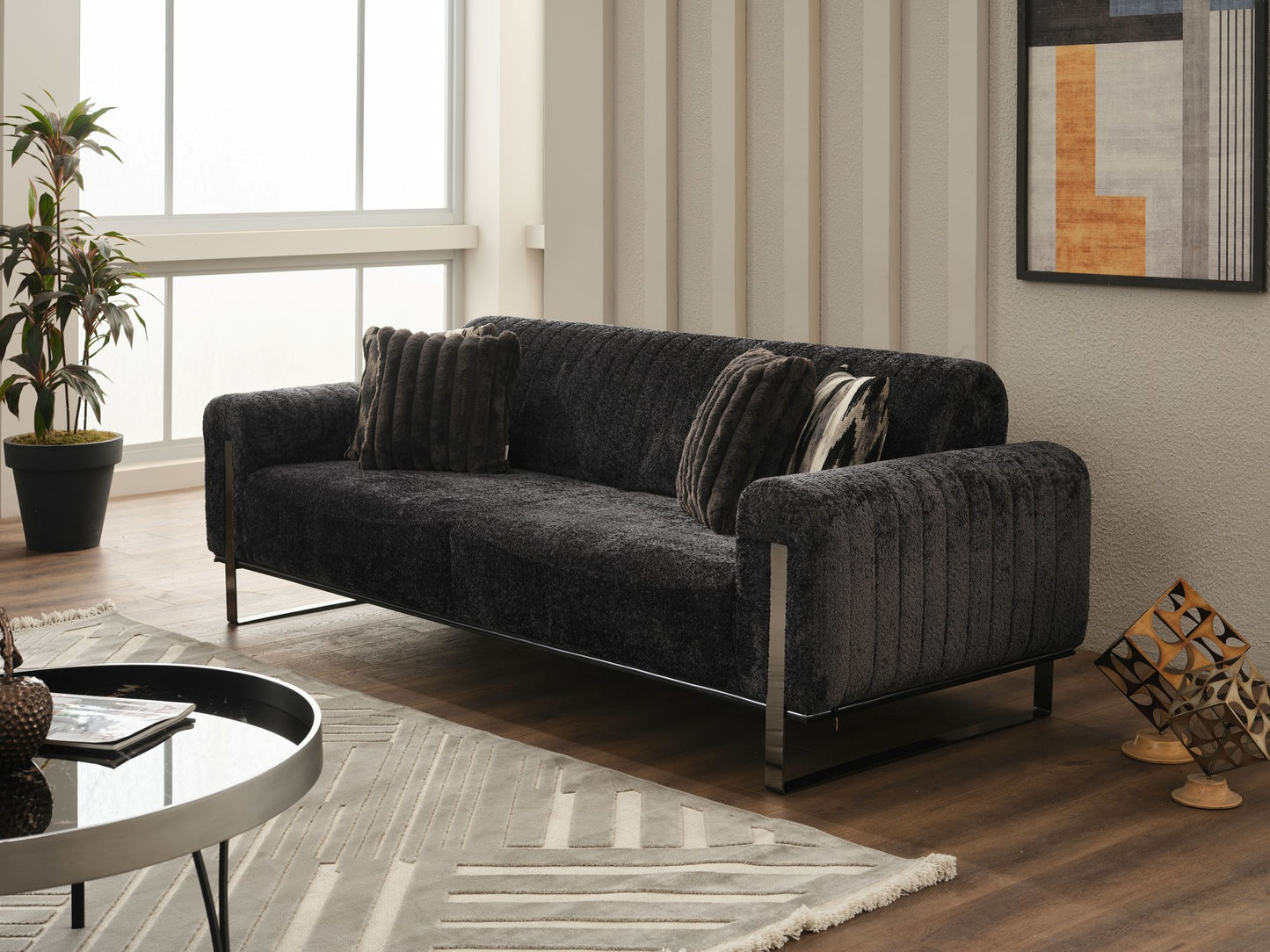 Pacific Noir Sofa Collection – Contemporary Luxury Living Room Set