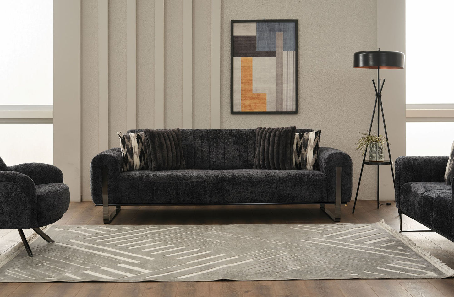 Pacific Noir Sofa Collection – Contemporary Luxury Living Room Set