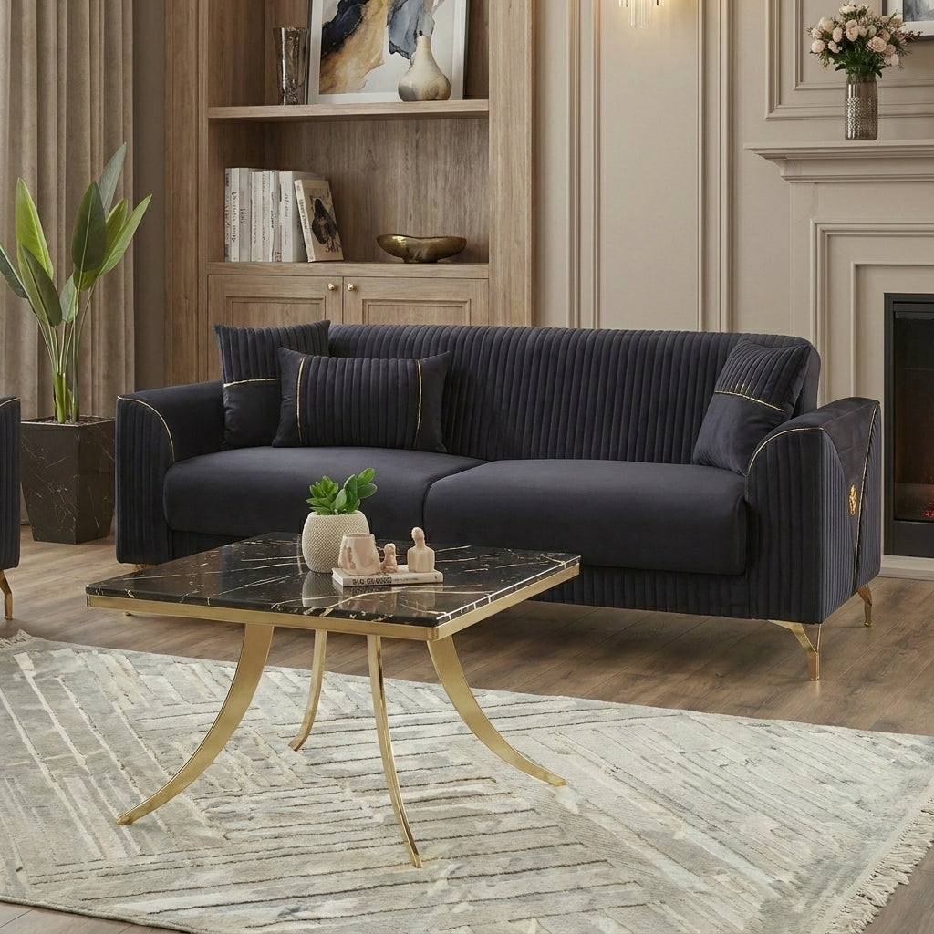 Urla Premium Sofa Set – Luxury Turkish Curved Sofa Collection