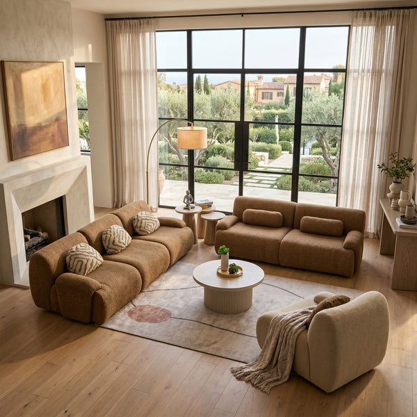 VISION Modern Fabric Sofa Set | Luxury Living Room Furniture UK