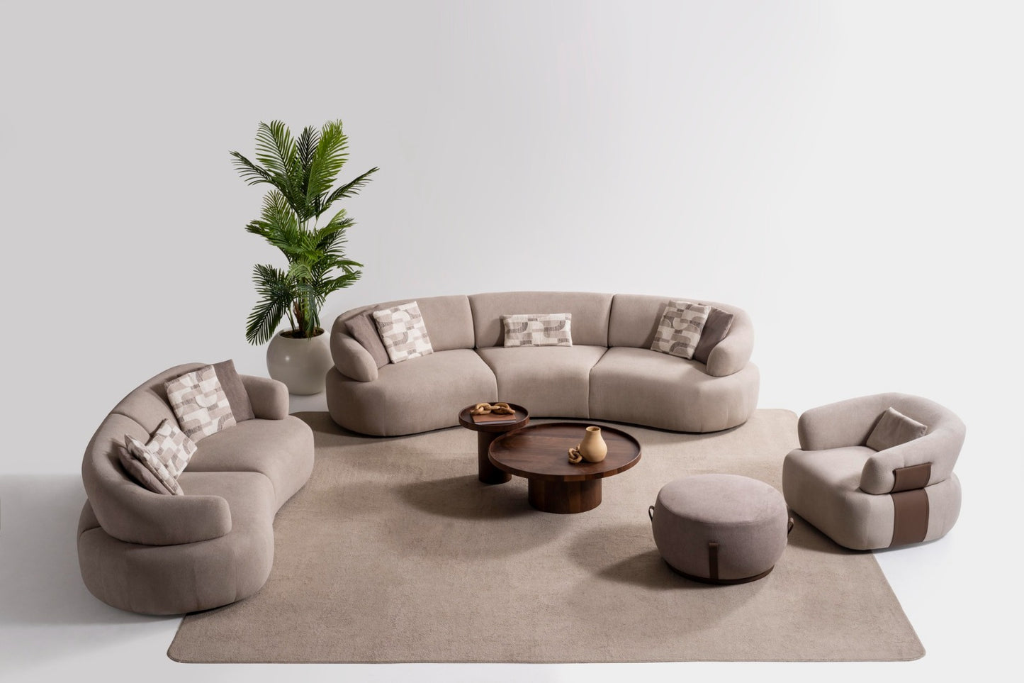 Mellow Designer Sofa Set – Modern Organic Living Room Furniture