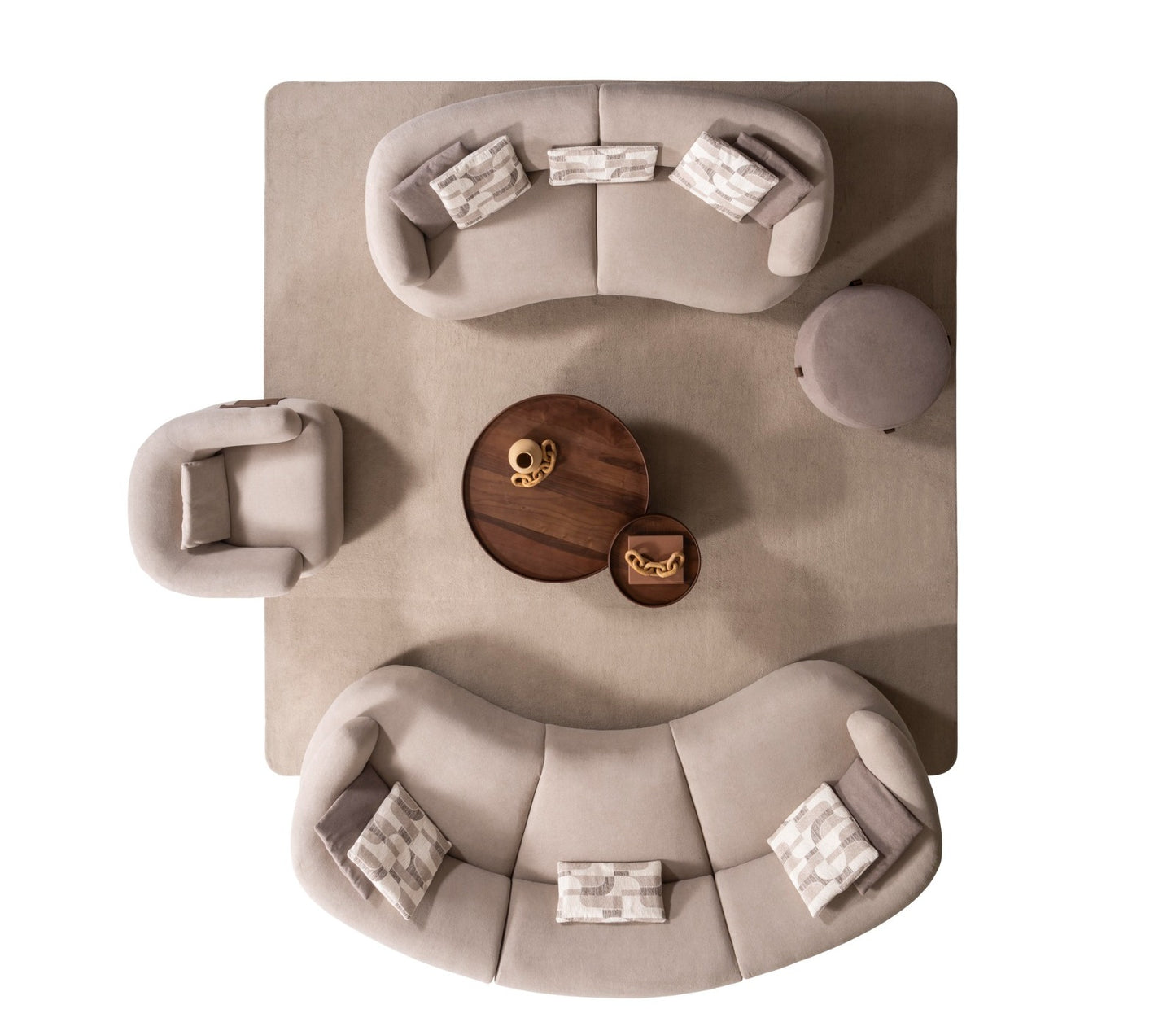 Mellow Designer Sofa Set – Modern Organic Living Room Furniture