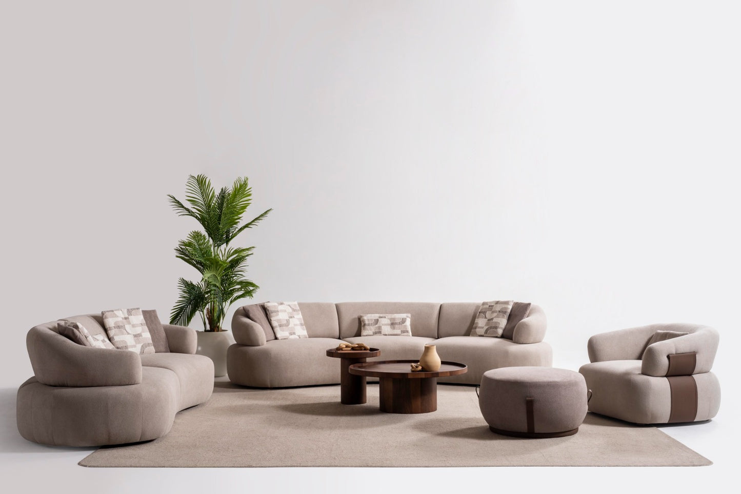 Mellow Designer Sofa Set – Modern Organic Living Room Furniture