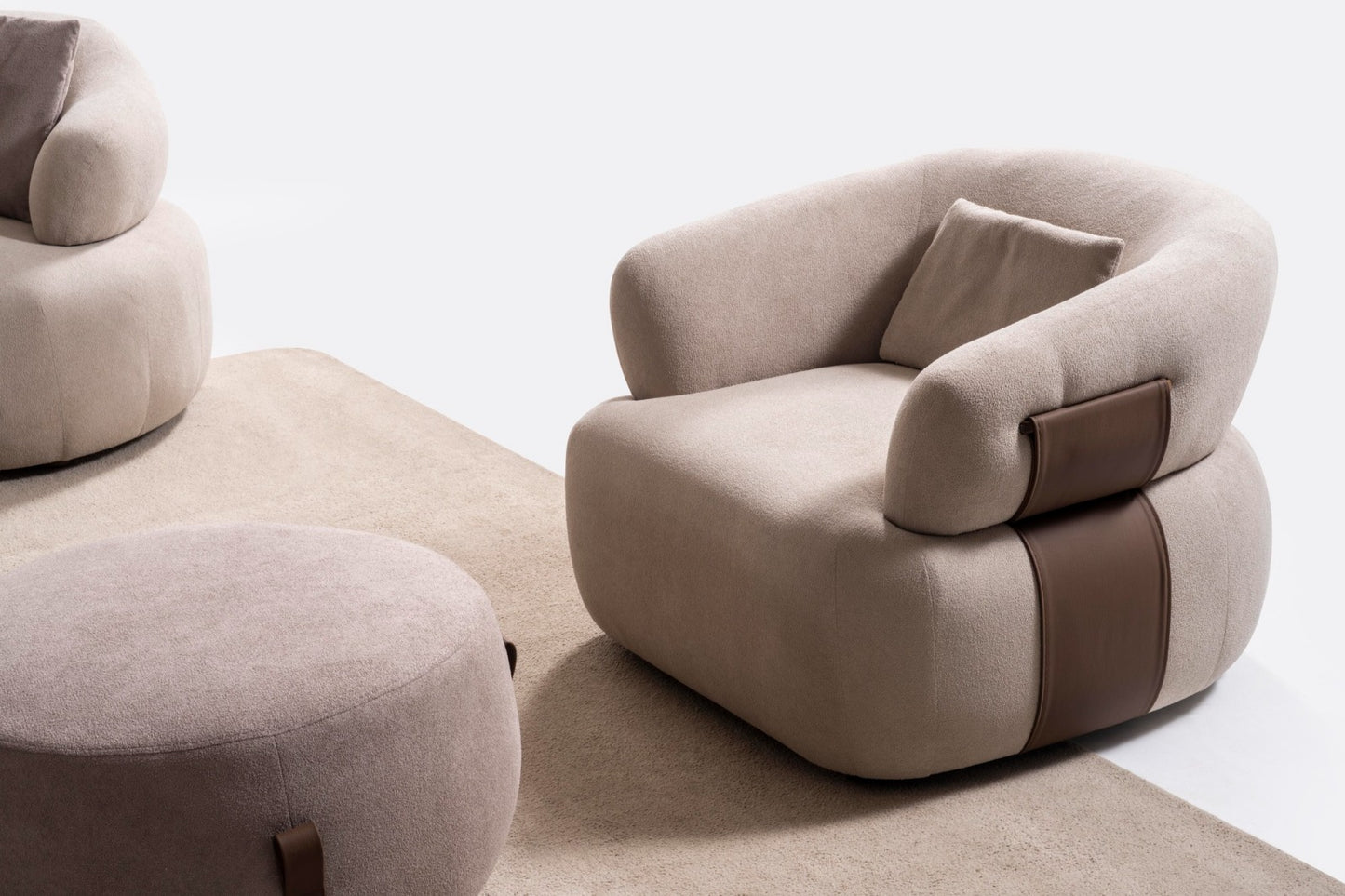 Mellow Designer Sofa Set – Modern Organic Living Room Furniture