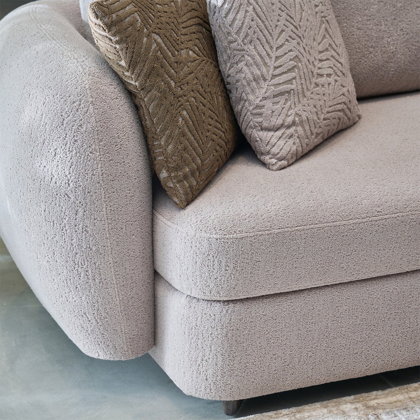 Luna Contemporary Curved Sofa Collection
