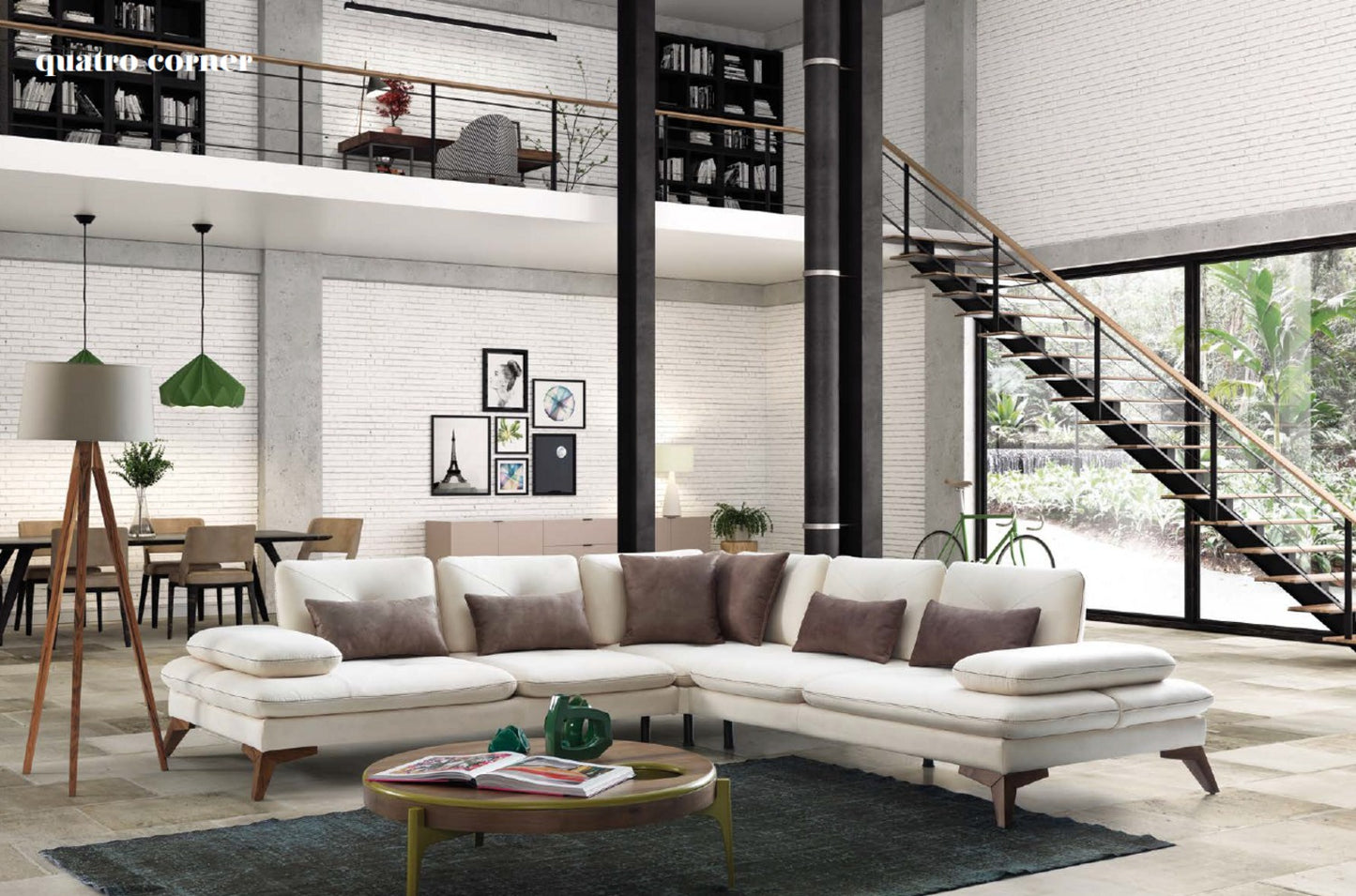 Quatro Corner Modular Sofa Collection – Contemporary Family Lounge Seating