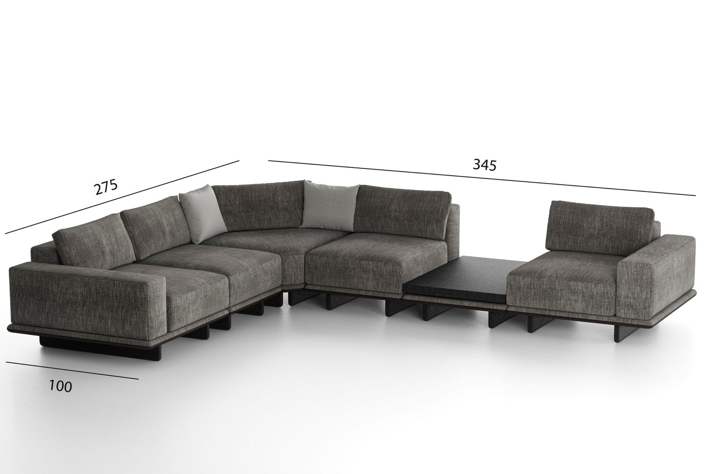 Exence Grande Corner Sofa Collection – Contemporary Modular Luxury Seating