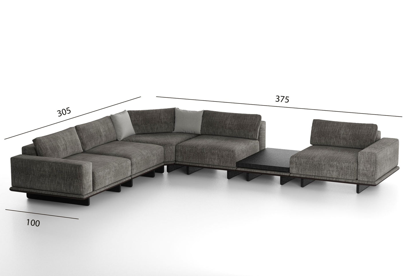 Exence Grande Corner Sofa Collection – Contemporary Modular Luxury Seating