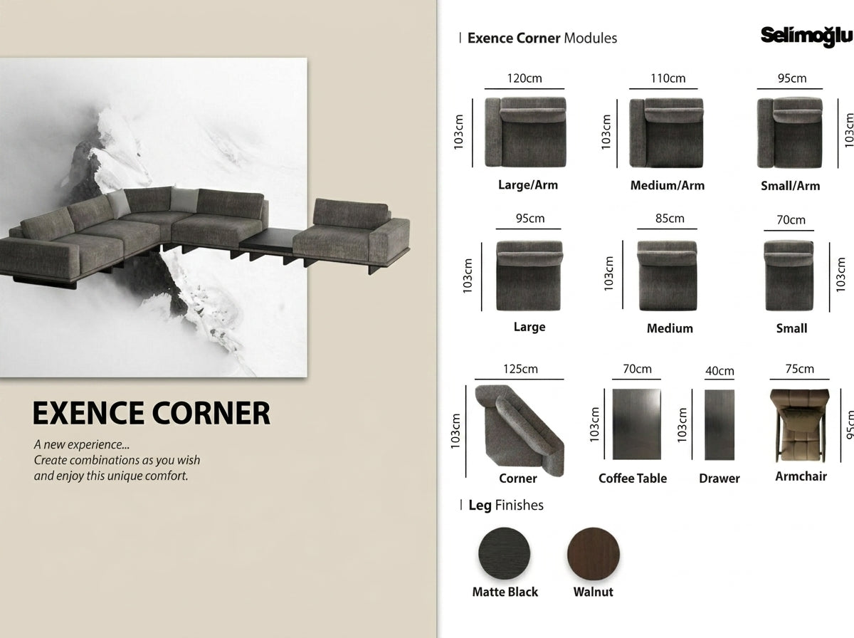 Extended Horizon Corner Sofa Collection – Luxury Modular Living System